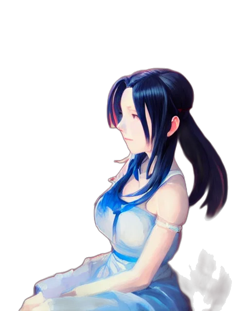 dress, staff, face, crown transparent PNG cut-out