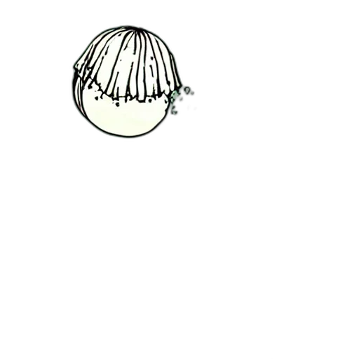 hair, mask, creature, staff transparent PNG cut-out