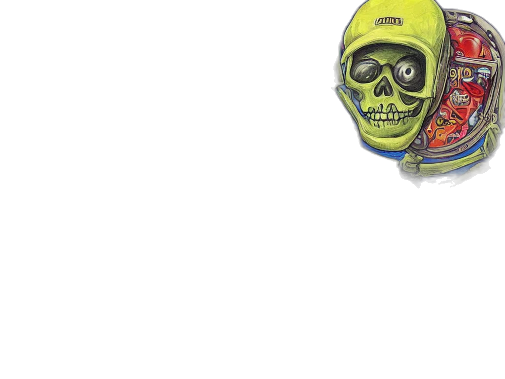 mask, face, hat, staff, 3d render, concept art, photorealistic, pixel art transparent PNG cut-out