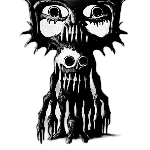 creature, face, mask, crown, concept art, comic book art, pixel art, cartoon transparent PNG cut-out