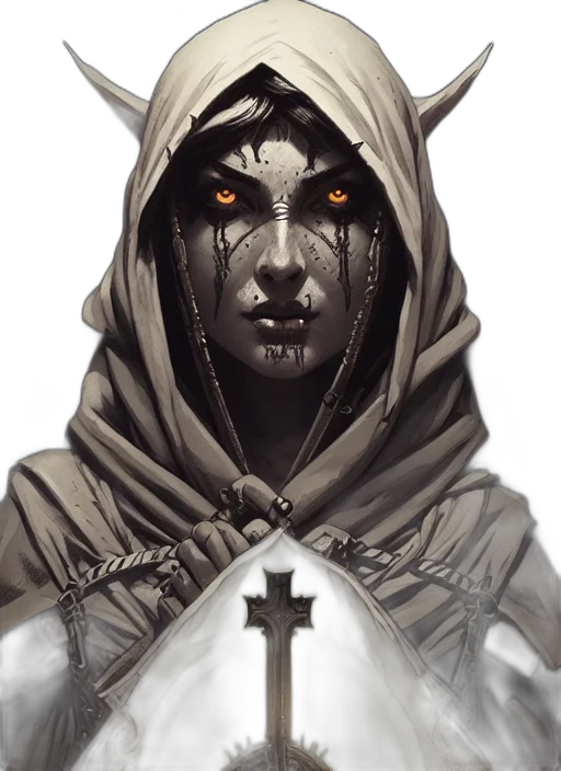 face, mask, jewelry, fantasy art, concept art, comic book art, photorealistic, dark transparent PNG cut-out