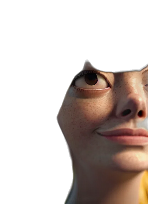 face, mask, robot, creature, 3d render, photorealistic, concept art, vaporwave transparent PNG cut-out
