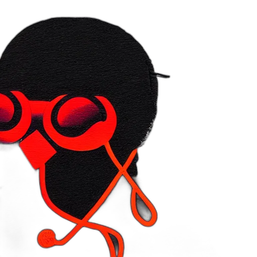 mask, hat, jacket, staff transparent PNG cut-out