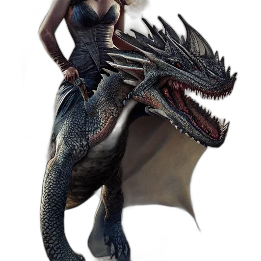 dragon, creature, animal, dress, fantasy art, concept art, 3d render, photorealistic transparent PNG cut-out