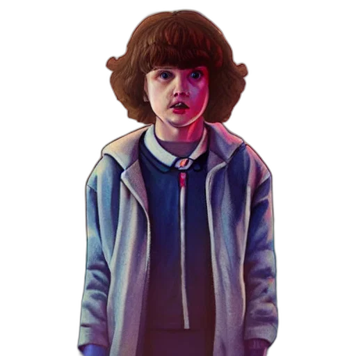 jacket, face, creature, pixel art transparent PNG cut-out