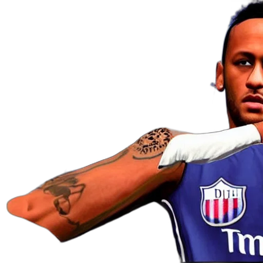 photorealistic, cartoon, neymar, gta transparent PNG cut-out