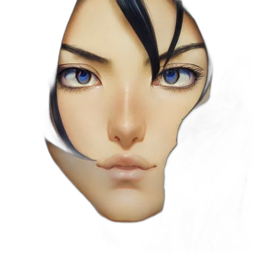 face, mask, crown, hair transparent PNG cut-out