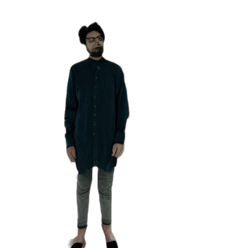 jacket, staff, dress, creature transparent PNG cut-out