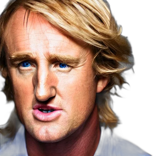 face, hair, photorealistic, cartoon, close, portrait, owen, wilson transparent PNG cut-out