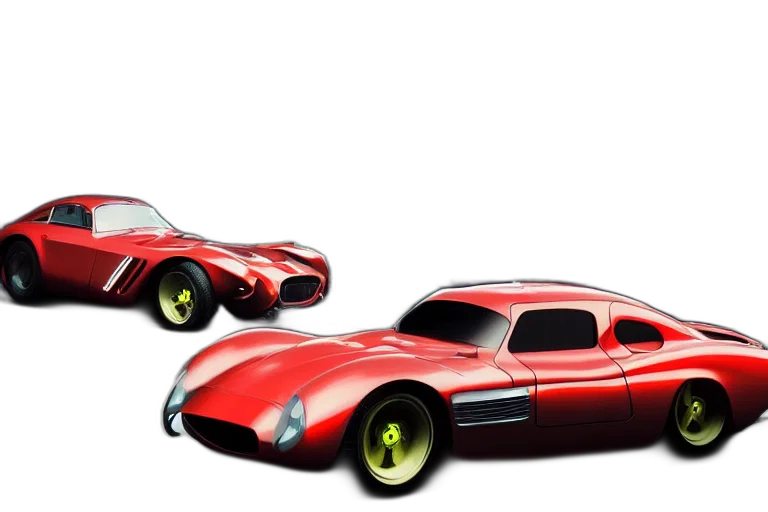car, 3d render, concept art, photorealistic, cyberpunk, ferrari, concept, designed transparent PNG cut-out