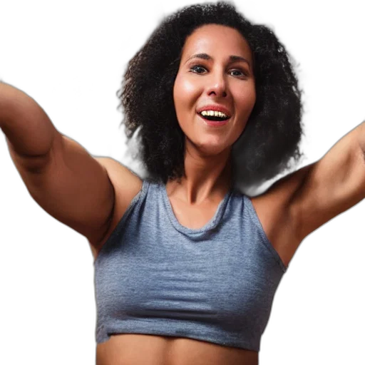 woman, tugging, pulling, shirt, wearing transparent PNG cut-out