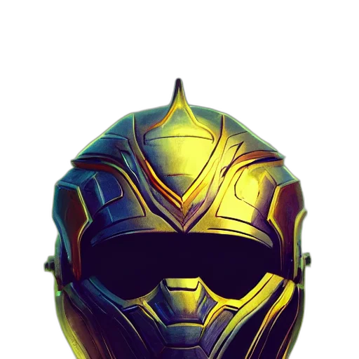mask, robot, crown, face transparent PNG cut-out