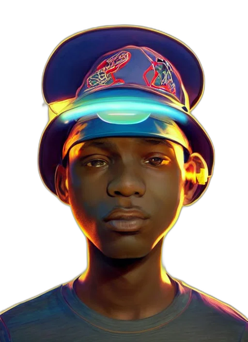 hat, face, crown, staff, concept art, photorealistic, fantasy art, cartoon transparent PNG cut-out