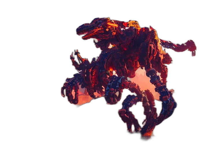 dragon, robot, creature, animal, concept art, pixel art, 3d render, fantasy art transparent PNG cut-out