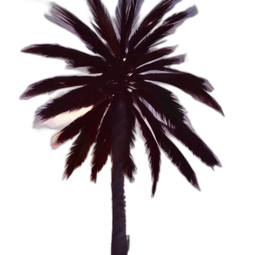 staff, umbrella, tree, hair, photorealistic, 3d render, vaporwave, concept art transparent PNG cut-out