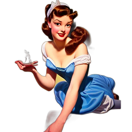 dress, cartoon, disney, princess transparent PNG cut-out
