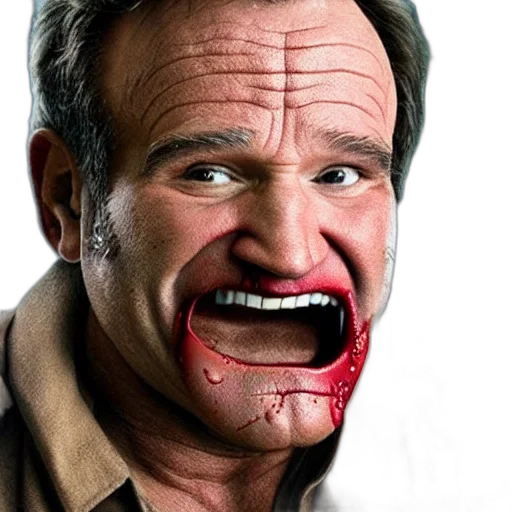 face, animal, mask, creature, photorealistic, zombie, robin, williams transparent PNG cut-out