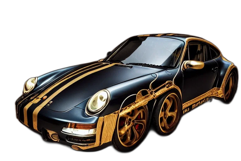 car, photorealistic, concept art, 3d render transparent PNG cut-out