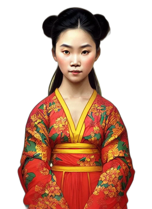 face, dress, staff, crown, photorealistic, fantasy art, oil painting, concept art transparent PNG cut-out