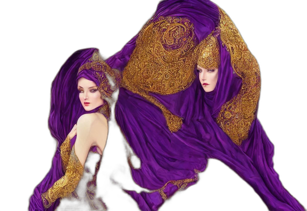 dress, fantasy art, concept art, photorealistic transparent PNG cut-out