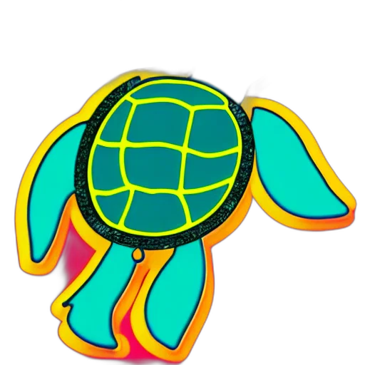 animal, jacket, creature, 3d render, pixel art, vaporwave, concept art, neon transparent PNG cut-out