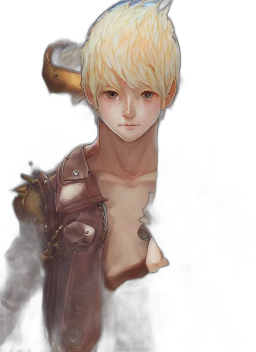 face, staff, mask, weapon, fantasy art, concept art, anime, photorealistic transparent PNG cut-out