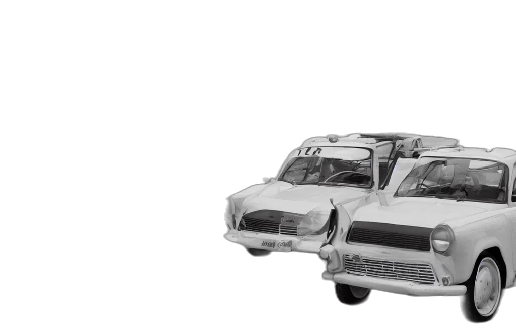 car, 3d render, concept art, photorealistic, pencil sketch, trabant, brought, back transparent PNG cut-out