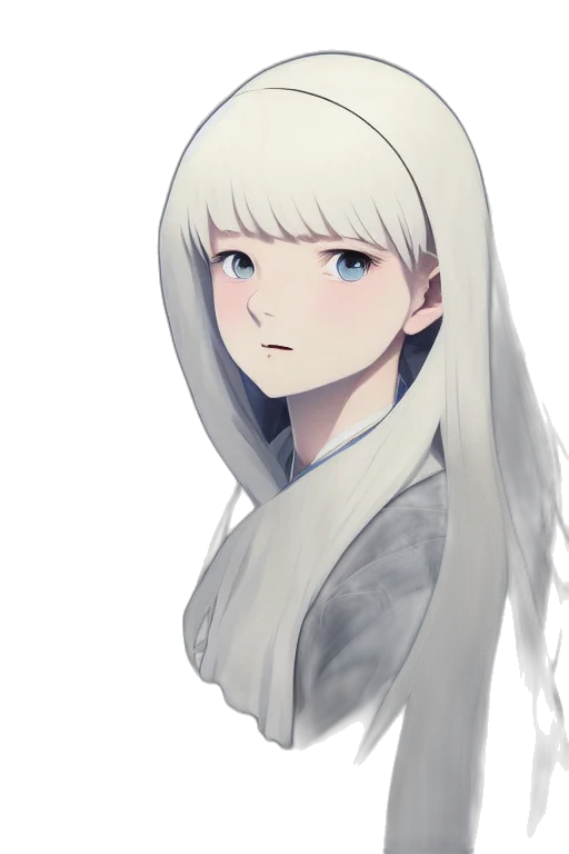 face, staff, creature, hair transparent PNG cut-out