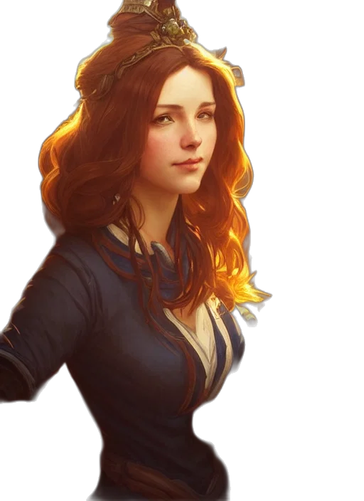 jacket, staff, face, crown, concept art, comic book art, fantasy art, photorealistic transparent PNG cut-out