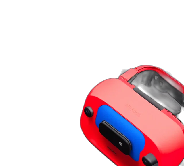 car, robot, weapon, 3d render, photorealistic, concept art, red, neon transparent PNG cut-out