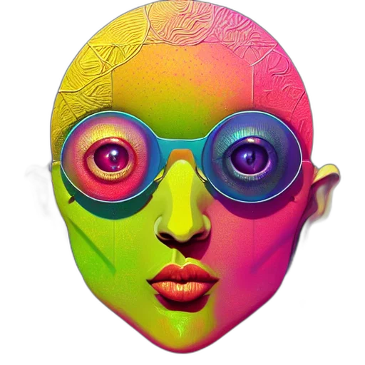 mask, face, robot, creature transparent PNG cut-out