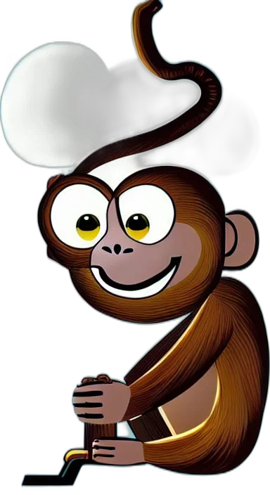 staff, animal, creature, cartoon, 3d render, concept art, photorealistic, big transparent PNG cut-out