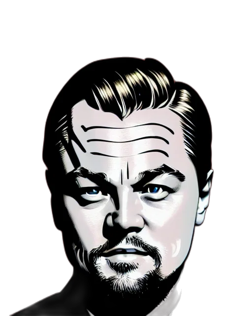 face, comic book art, cartoon, concept art, photorealistic, painting, portrait, leonardo transparent PNG cut-out