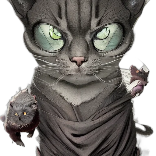 animal, creature, staff, fantasy art transparent PNG cut-out
