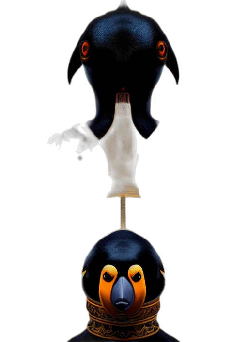 staff, animal, mask, creature, concept art, 3d render, pixel art, photorealistic transparent PNG cut-out