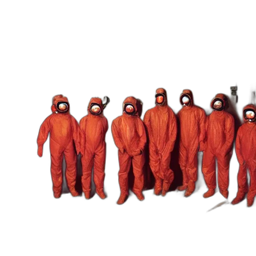 jacket, staff, mask, animal, concept art, wide, shot, photo transparent PNG cut-out
