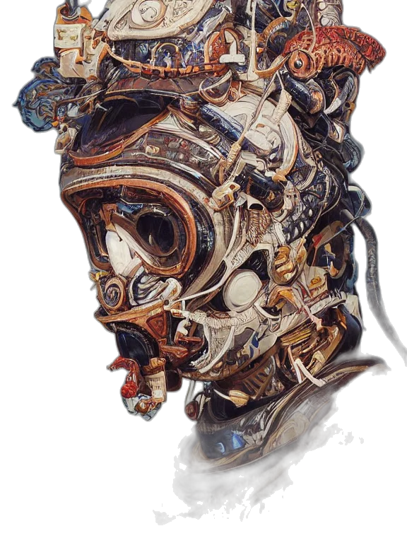 mask, face, crown, robot transparent PNG cut-out