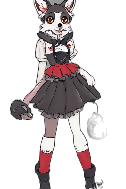 dress, staff, creature, mask transparent PNG cut-out