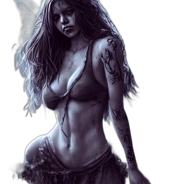 fantasy art, comic book art, photorealistic, concept art, fire, full, body, pose transparent PNG cut-out