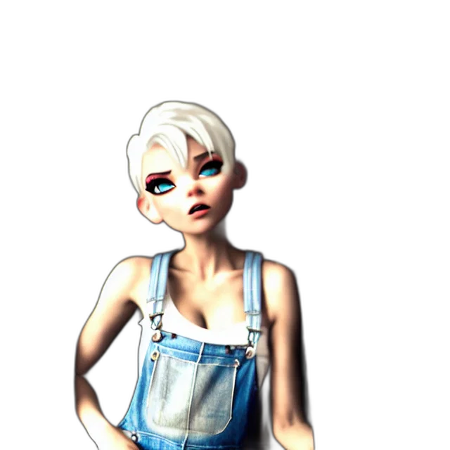 dress, staff, face, robot, 3d render, concept art, photorealistic, cartoon transparent PNG cut-out