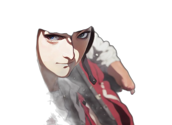 face, mask, creature, weapon, anime, concept art, watercolor, comic book art transparent PNG cut-out