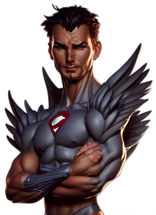 comic book art, fantasy art, concept art, photorealistic, character, art, wlop, steve transparent PNG cut-out