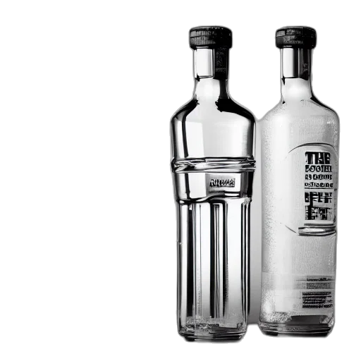 bottle, weapon, 3d render, photorealistic transparent PNG cut-out