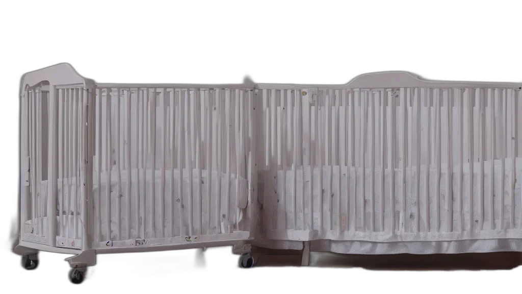 furniture, 3d render, rollei, sample, photo, baby, crib, mobile transparent PNG cut-out