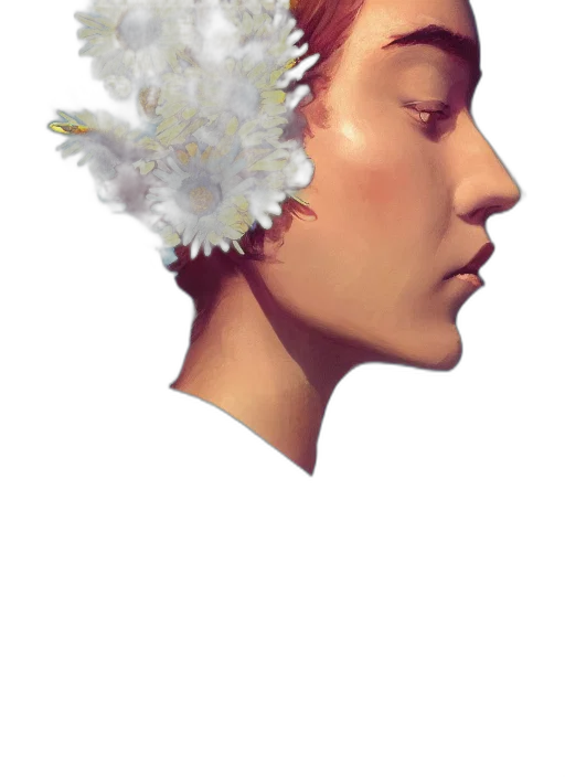 crown, face, flower, mask transparent PNG cut-out