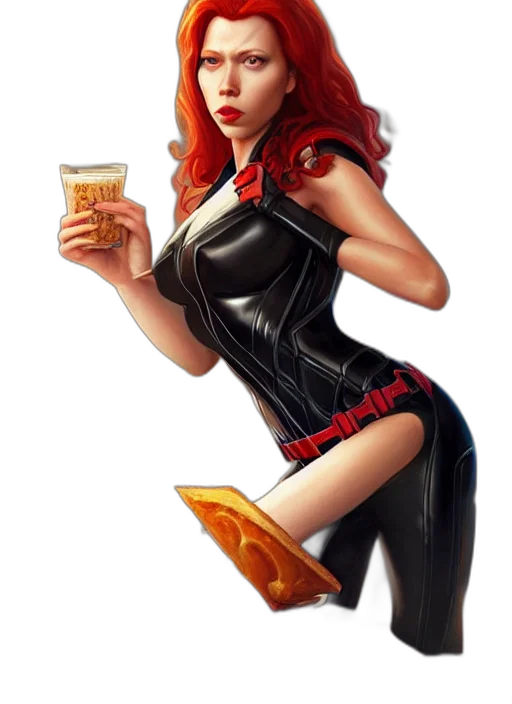 comic book art, concept art, fantasy art, pixel art, perfectly, centered, portrait, black transparent PNG cut-out