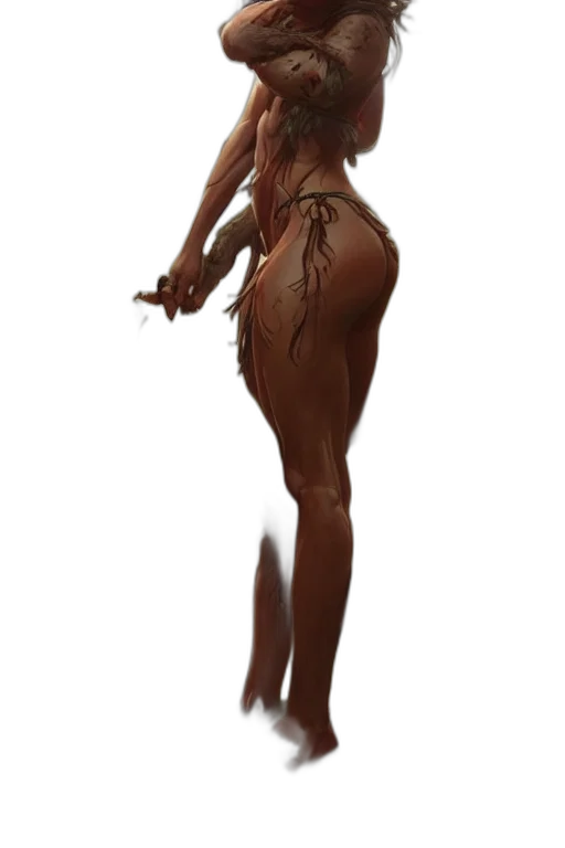 dress, creature, staff, hair, concept art, fantasy art, pixel art, 3d render transparent PNG cut-out