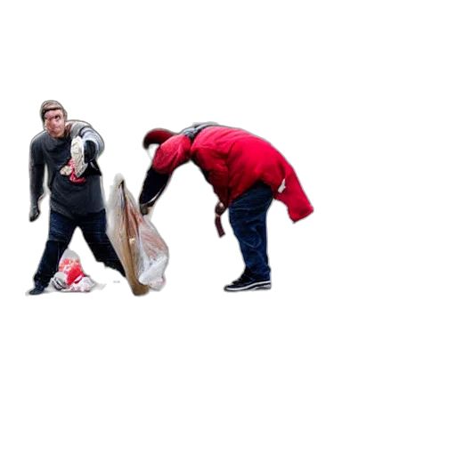 jacket, staff, creature, bottle transparent PNG cut-out