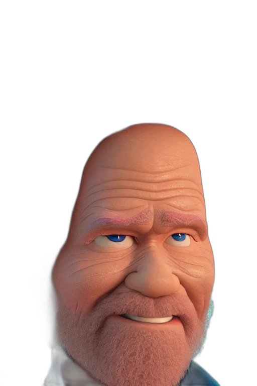 face, creature, mask, hair, 3d render, photorealistic, concept art, cartoon transparent PNG cut-out