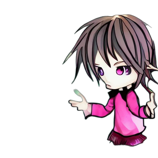 staff, anime, pixel art, cartoon, 3d render, dark, neon, urotsuki transparent PNG cut-out